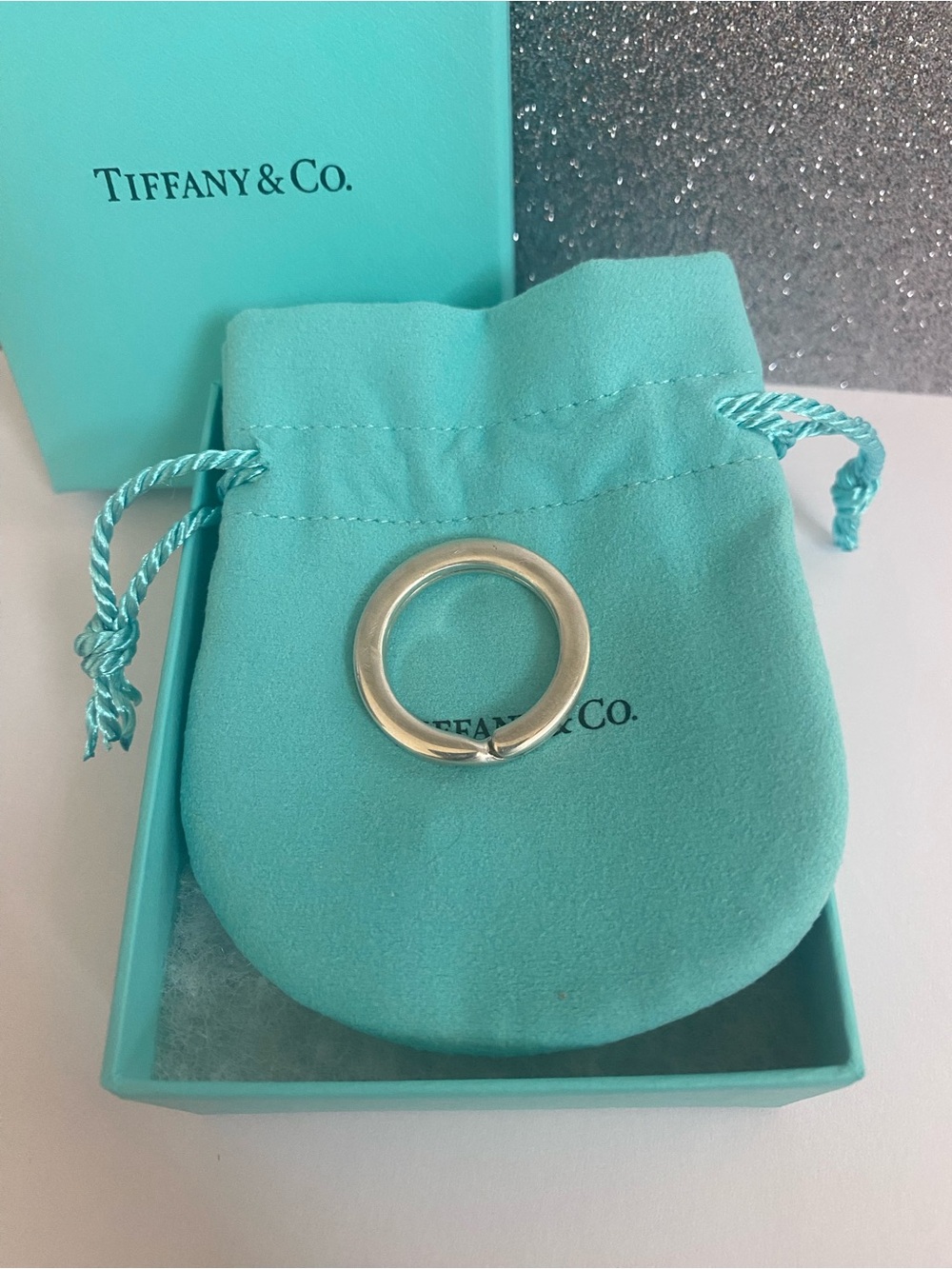 Tiffany & Co. Sterling Silver Key Ring - Picture 3 of 6